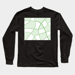 Abstract - green and white. Long Sleeve T-Shirt